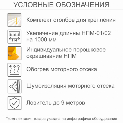 Наклонный подъемник для инвалидов по ТУ НПМ-02, с столбов для крепления, с увеличеной длиной на 1000 мм , с шумоизоляцией моторного отсека, с ловителем до 9 метров